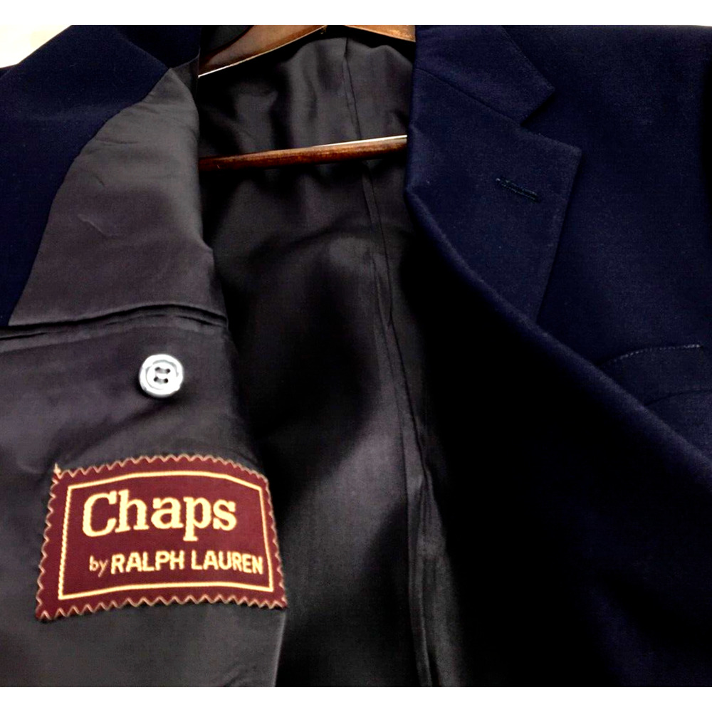 44L Chaps Ralph Lauren USA Mens Vintage 2 Button Wool Blazer Sport Coat Jacket - Picture 2 of 12